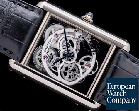 tank louis cartier skeleton sapphire|cartier sapphire watch.